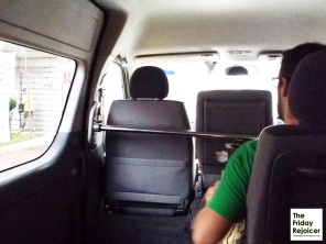 Interior of minivan